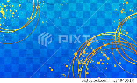 日式奢華背景_藍色 日式奢華背景_藍色 134949517