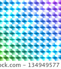 Vector illustration of a holographic sticker that reflects light 134949577