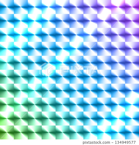 Vector illustration of a holographic sticker that reflects light 134949577