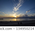Sunset at Fukiagehama/Eguchihama (with sandy beach) 134950214