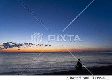 吹上濱/江口濱的日落與人潮 134950220