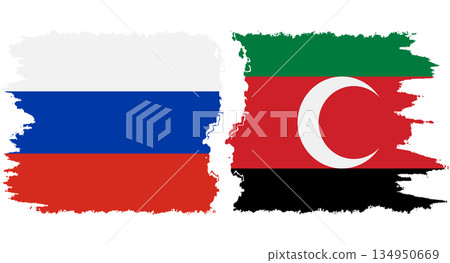 Darfur and Russia grunge flags connection vector Darfur and Russia grunge flags connection vector 134950669