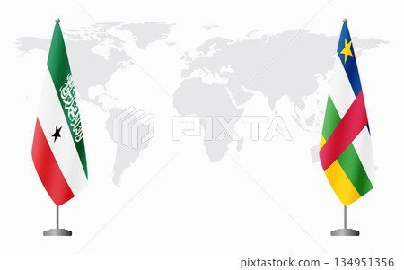 Somaliland and Central African Republic flags for official me 134951356
