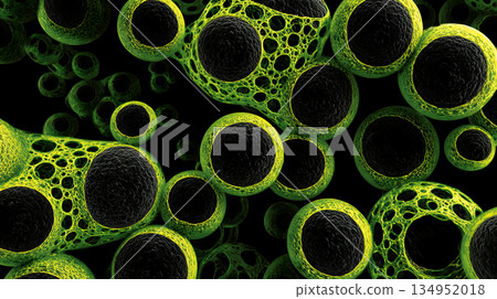 細胞結構抽象背景顯微鏡 134952018