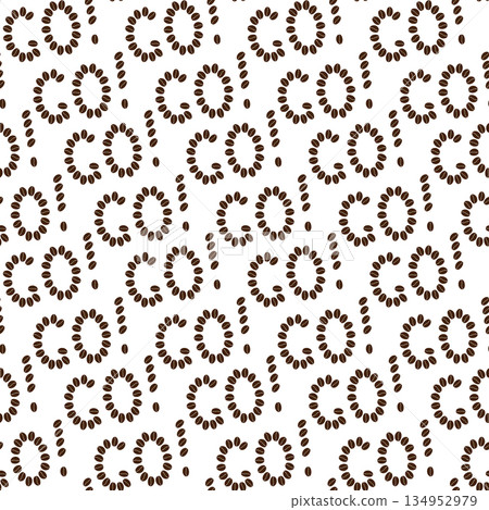 Coffee Beans Formed word GO and exclamation mark Seamless Pattern Minimalist Background flat Design. Coffee Day Thematic or Greeting Card Backdrop Media post or Promo banner, leaflet, label, price tag Coffee Beans Formed word GO and exclamation mark Seamless Pattern Minimalist Background flat Design. Coffee Day Thematic or Greeting Card Backdrop Media post or Promo banner, leaflet, label, price tag 134952979