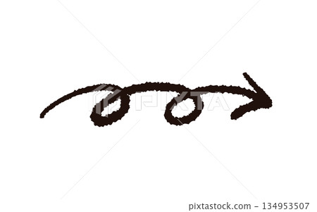 hand drawn arrow hand drawn arrow 134953507