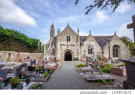 Parish close church of Loguivy, finistere, brittany, france Parish close church of Loguivy, finistere, brittany, france 134953671