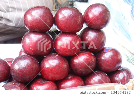 Prunus domestica or Common plums on shop 134954182