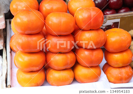 ripe Persimmon stock on shop for sell 134954183