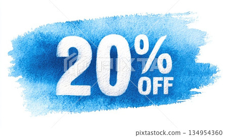 20 Percent Off Sale Promotion Background 134954360