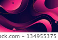 Modern Abstract Gradient Wave Background with Flowing Pink, Purple, and Dark Blue Layers for Digital Design, Presentation, Branding, and Creative Templates 134955375