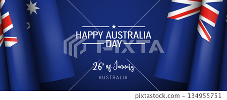 Australia day vector banner, greeting card Australia day vector banner, greeting card 134955751