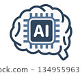 AI artificial intelligence icon 134955963
