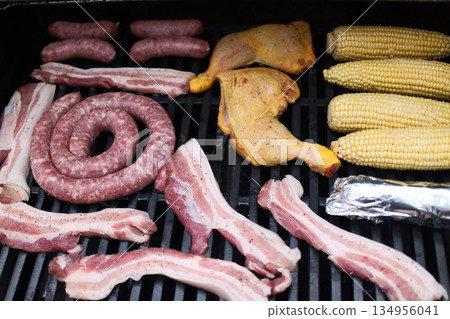 pork meat for barbacue lunch 134956041