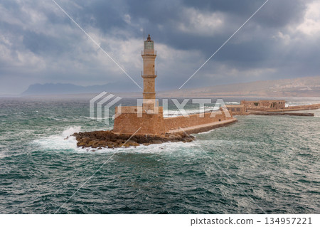 Venetian Lighthouse in Chania, Greece Venetian Lighthouse in Chania, Greece 134957221