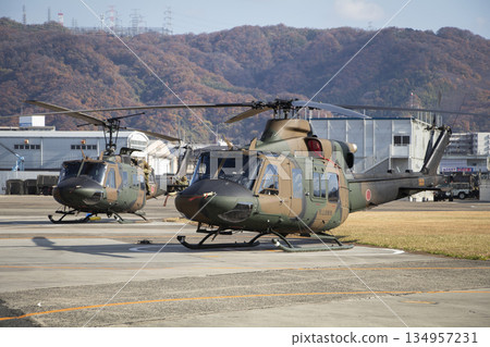 The Japan Ground Self-Defense Force's new and old utility helicopters The Japan Ground Self-Defense Force's new and old utility helicopters 134957231
