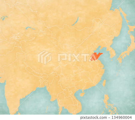 Map of China - Shandong 134960004