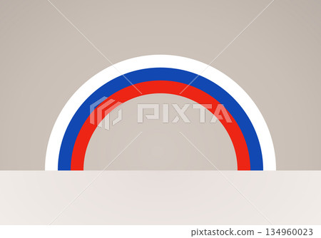 Semicircular flag of Russia Semicircular flag of Russia 134960023