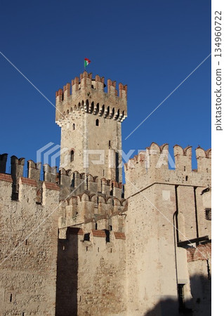 Castello Scaligero di Sirmione (Sirmione Castle) built in XIV century Lake Garda Sirmione Italy Castello Scaligero di Sirmione (Sirmione Castle) built in XIV century Lake Garda Sirmione Italy 134960722