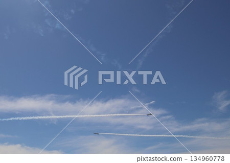 Air Self-Defense Force Blue Impulse formation flight Air Self-Defense Force Blue Impulse formation flight 134960778