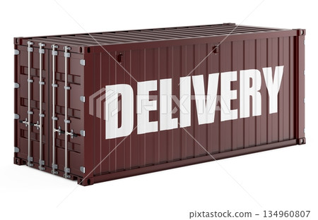 Delivery, shipping container. 3D rendering Delivery, shipping container. 3D rendering 134960807