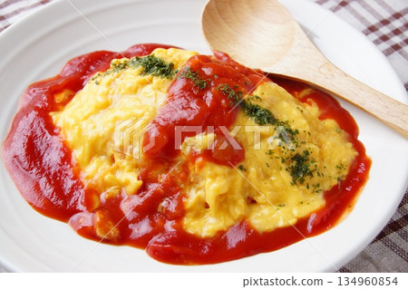 It looks tasty omelet rice It looks tasty omelet rice 134960854