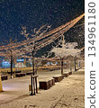 First snow at night in Saitama Shintoshin 4 134961180