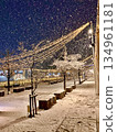First snow at night in Saitama Shintoshin 5 134961181