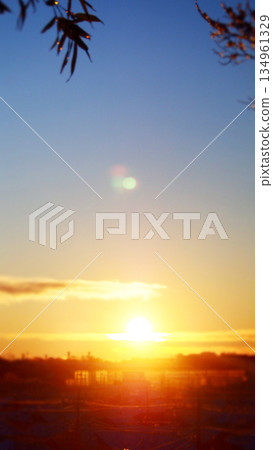 神秘的晨空 134961329