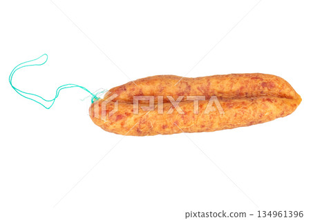 Thai pork sausage isolated on a white background 134961396