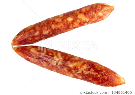 Thai pork sausage isolated on a white background 134961400