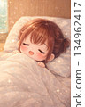 睡在床上的女人 134962417