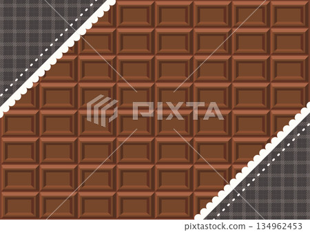 情人節巧克力背景灰色格子成人款 | A4，高解析度，橫向 134962453