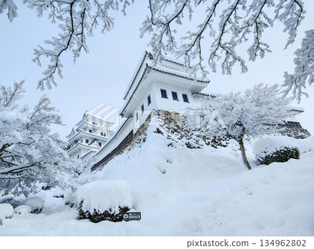 Gujo Hachiman Castle in the snow 134962802