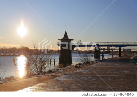 Kanamachi Water Purification Plant intake tower (Katsushika Ward, Tokyo) 134964040