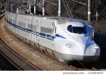 N700S Nozomi running on the Sanyo Shinkansen 134964087