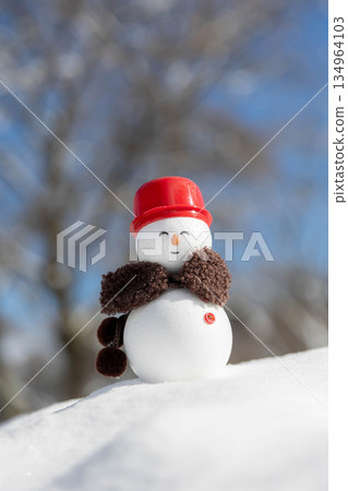 Fresh snow and snowmen Fresh snow and snowmen 134964103