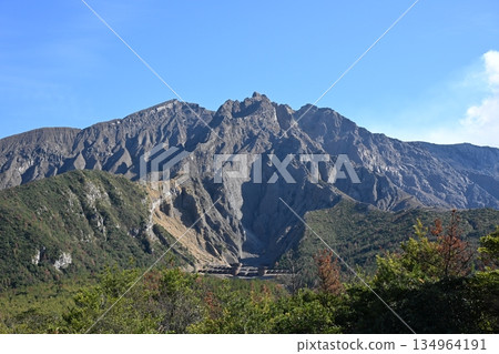 View of Sakurajima from Yunohira Observatory 134964191