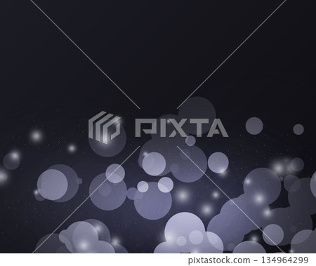 Silver bokeh lights dark abstract background Silver bokeh lights dark abstract background 134964299