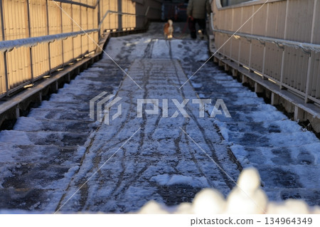 Frozen stairs 134964349