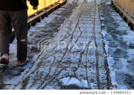 Frozen stairs 134964351