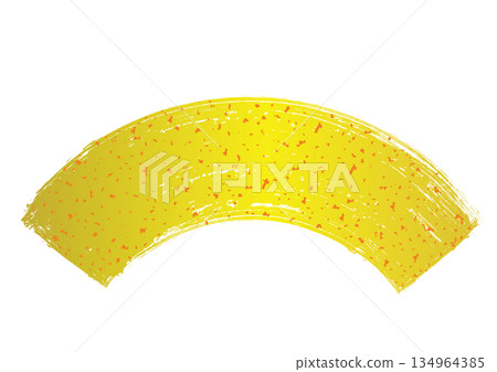 A hand-drawn, fine-grained fan-shaped frame with scattered gold leaf / gold A hand-drawn, fine-grained fan-shaped frame with scattered gold leaf / gold 134964385