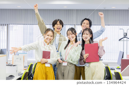 A workplace with a good atmosphere A workplace with a good atmosphere 134964424