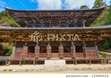 兵庫縣姬路市昭寺圓教寺大殿的秋景 兵庫縣姬路市昭寺圓教寺大殿的秋景 134964819