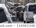Morning traffic jam Route 423 Shin-Midosuji driving image 134965346