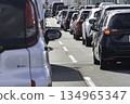 Morning traffic jam Route 423 Shin-Midosuji driving image 134965347