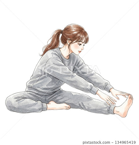 Women who massage their feet Women who massage their feet 134965419