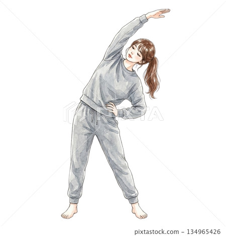 女人伸展 134965426