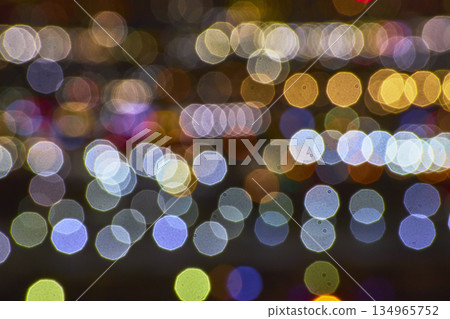 Bokeh City Lights Abstract Texture Vibrant Night Blur 134965752
