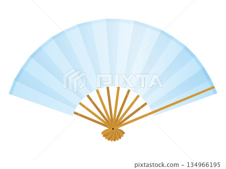 藍色風扇向量圖 藍色風扇向量圖 134966195